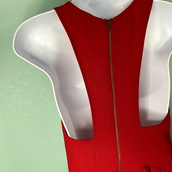 Everly Red Fit and Flare Mini Dress NWT Size Small - Picture 4 of 9